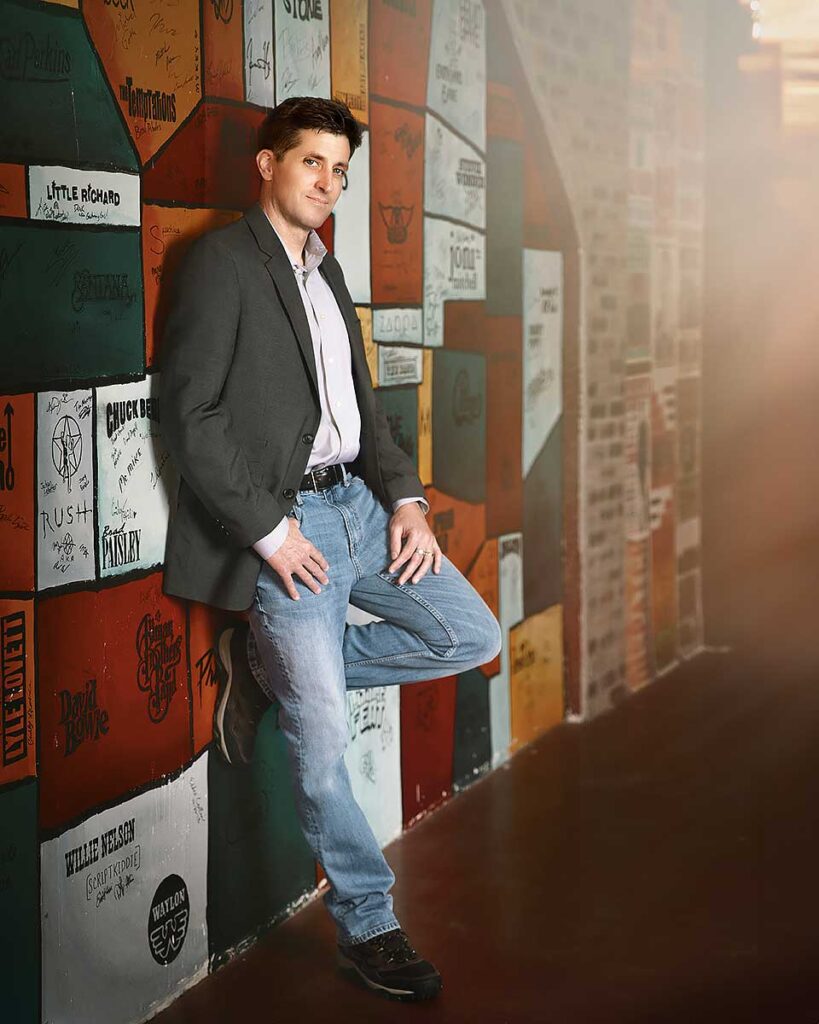 Personal branding photography for a virtual host serving the DC area.