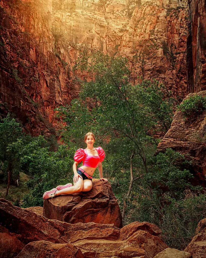 Portrait photography in Zion