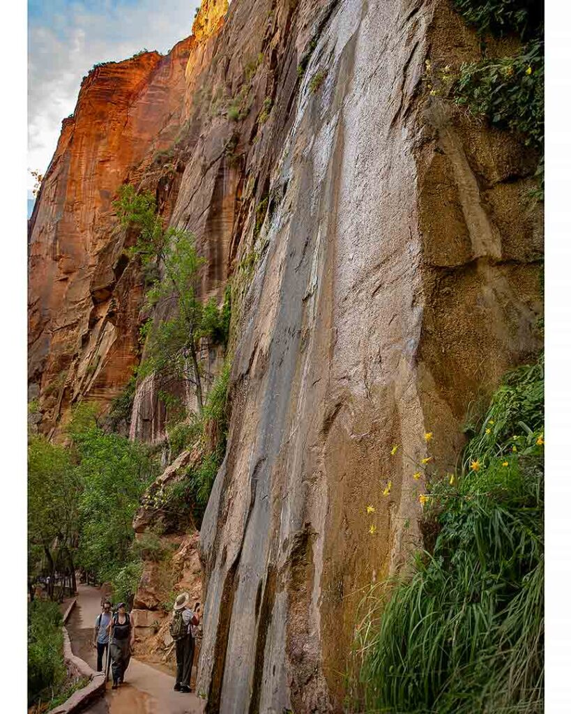 Zion Canyon stone walls