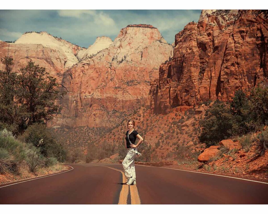 Zion highway winding road