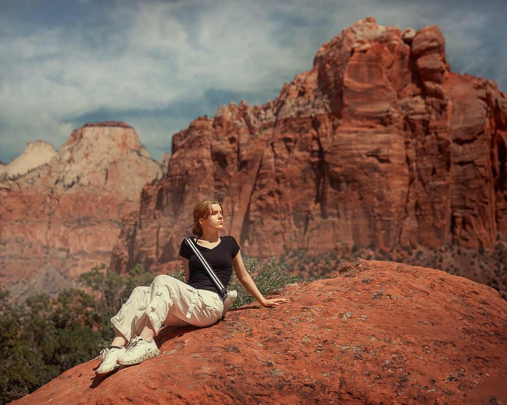 Portrait photography in Zion